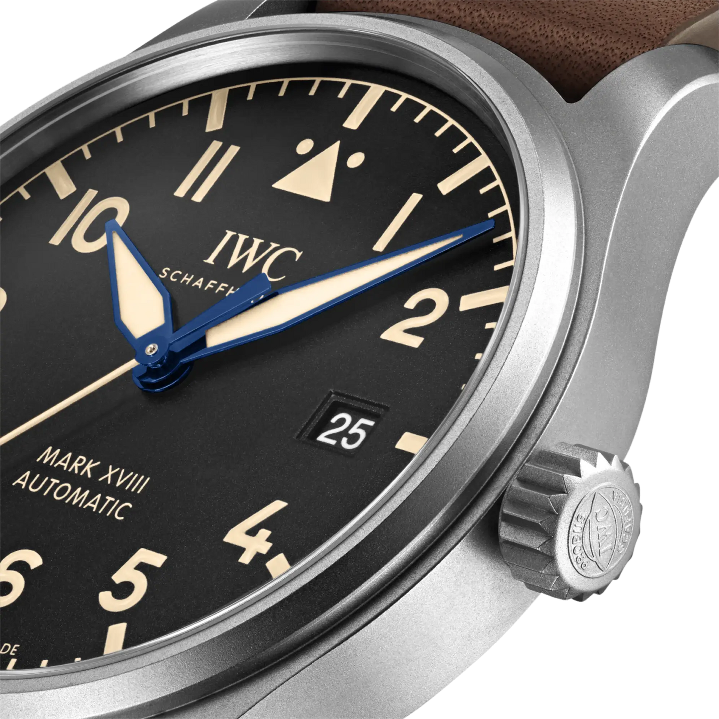 IWC Pilot Mark XVIII Heritage Black Dial Brown Leather 40mm