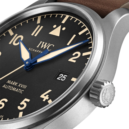 IWC Pilot Mark XVIII Heritage Black Dial Brown Leather 40mm