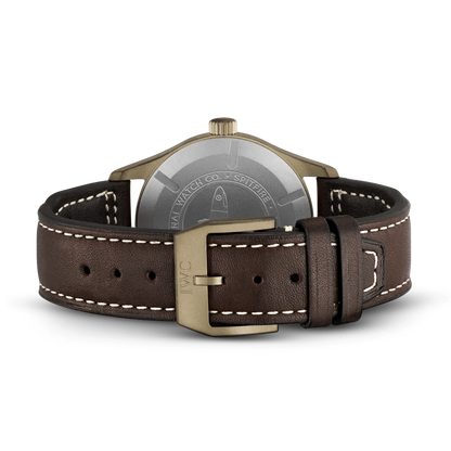 IWC Pilot Automatic Spitfire Green Dial Brown Leather 39mm