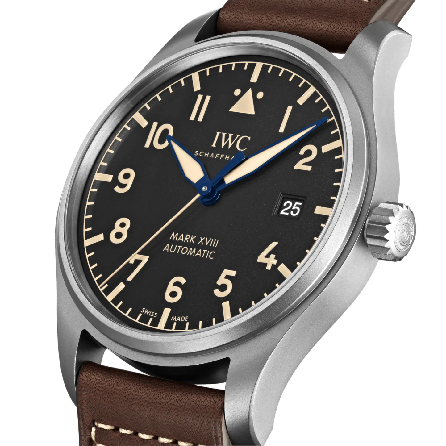 IWC Pilot Mark XVIII Heritage Black Dial Brown Leather 40mm