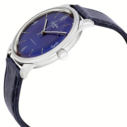 Glashutte Vintage Sixties Blue Dial Blue Alligator 39mm