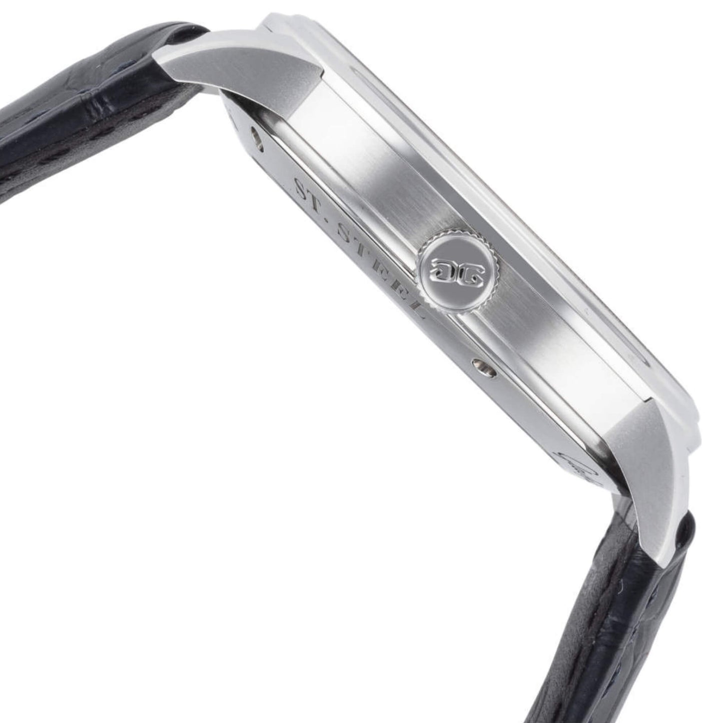 Glashutte Senator Excellence White Dial Black Alligator 42mm