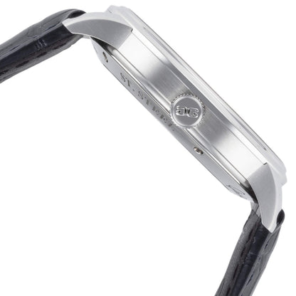 Glashutte Senator Excellence White Dial Black Alligator 42mm