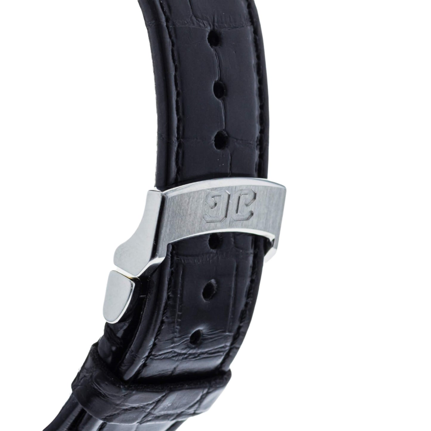 Glashutte Senator Excellence White Dial Black Alligator 42mm