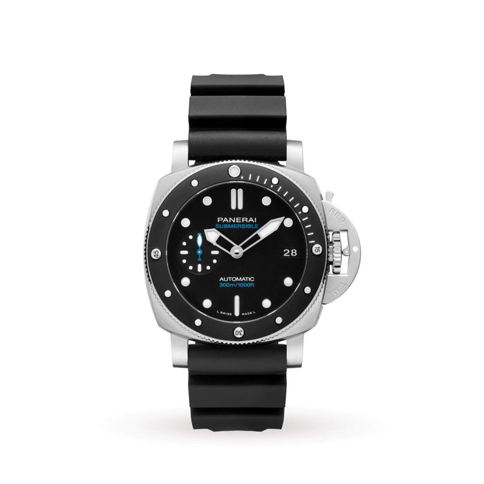 Panerai Submersible Black Dial Black Rubber 42mm