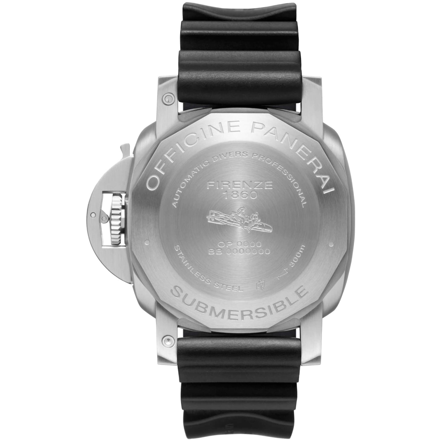 Panerai Submersible Black Dial Black Rubber 42mm