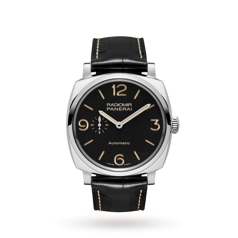 Panerai Radiomir Black Dial Black Leather 45mm