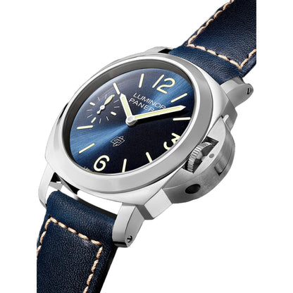 Panerai Luminor Blu Mare Blue Dial Blue Leather 44mm