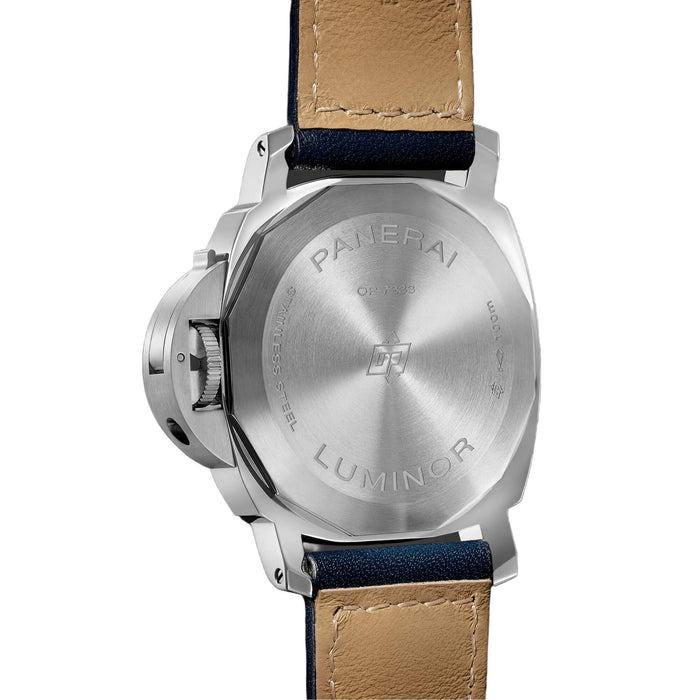 Panerai Luminor Blu Mare Blue Dial Blue Leather 44mm