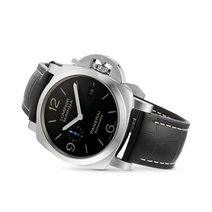 Panerai Luminor Marina Black Dial Black Alligator 44mm