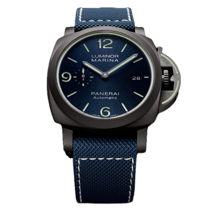 Panerai Luminor Marina Blue Dial Blue Fabric 44mm