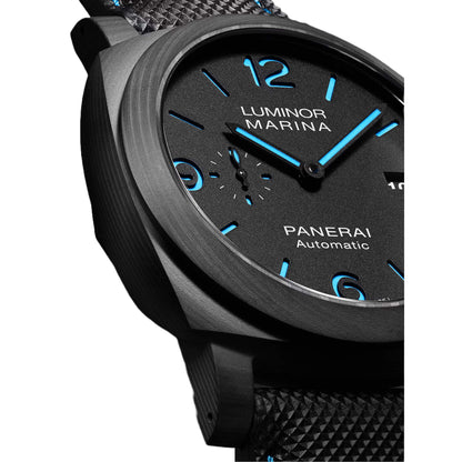 Panerai Luminor Marina Black Dial Black Fabric 44mm