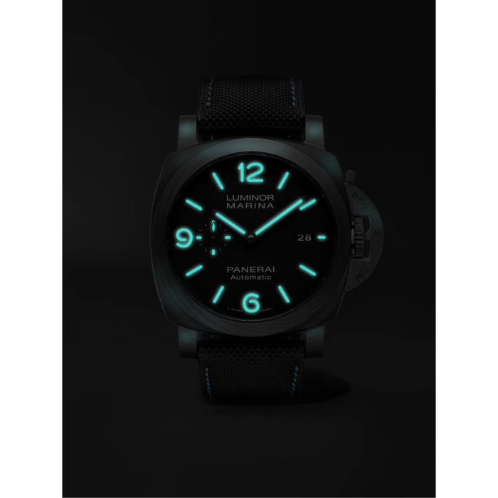 Panerai Luminor Marina Black Dial Black Fabric 44mm