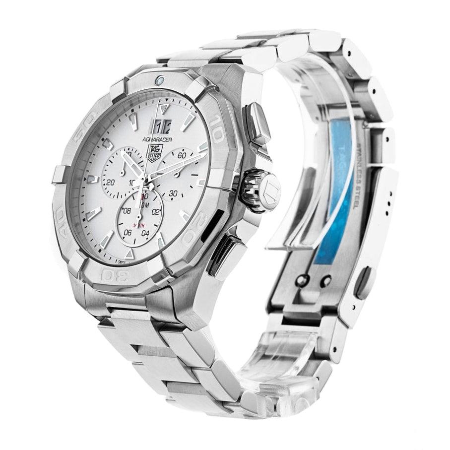 Tag Heuer Aquaracer Chronograph Silver Dial 43mm Men's Watch