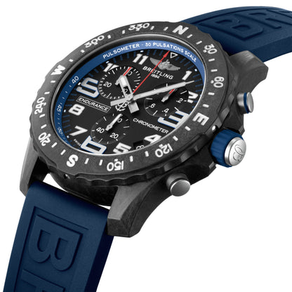 Breitling Endurance Pro Black Dial Blue Rubber 44mm