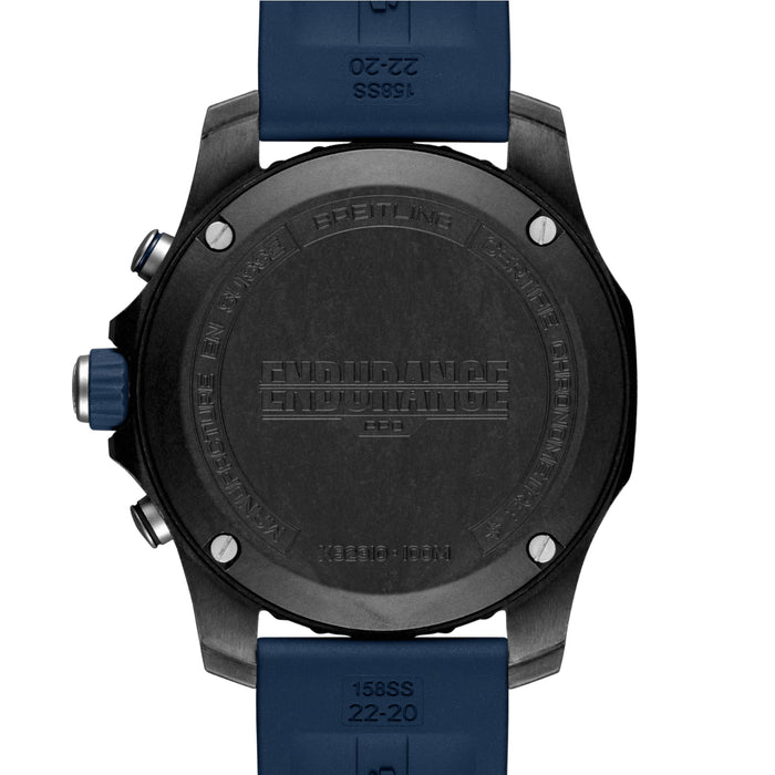 Breitling Endurance Pro Black Dial Blue Rubber 44mm