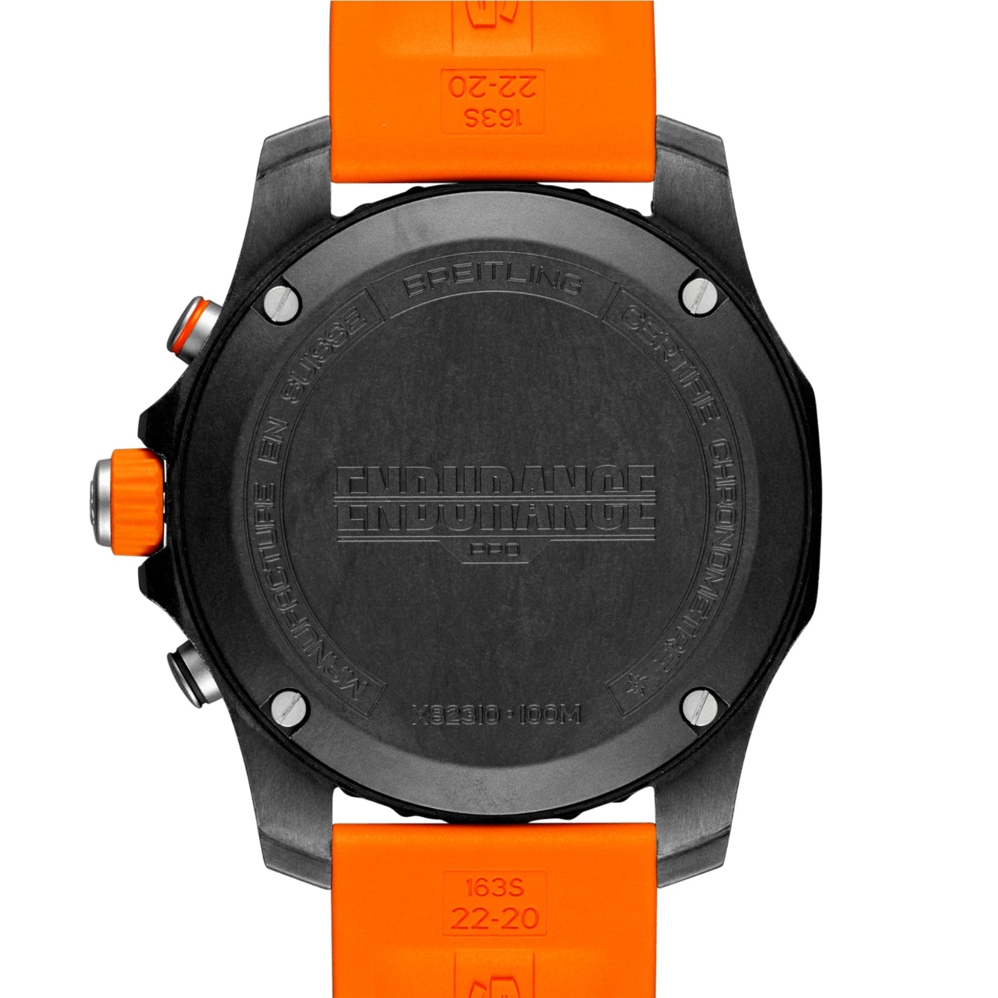 Breitling Endurance Pro Black Dial Orange Rubber 44mm
