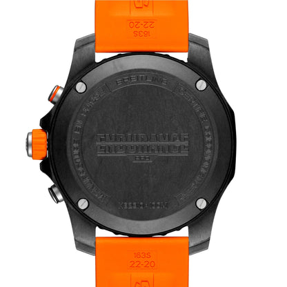 Breitling Endurance Pro Black Dial Orange Rubber 44mm
