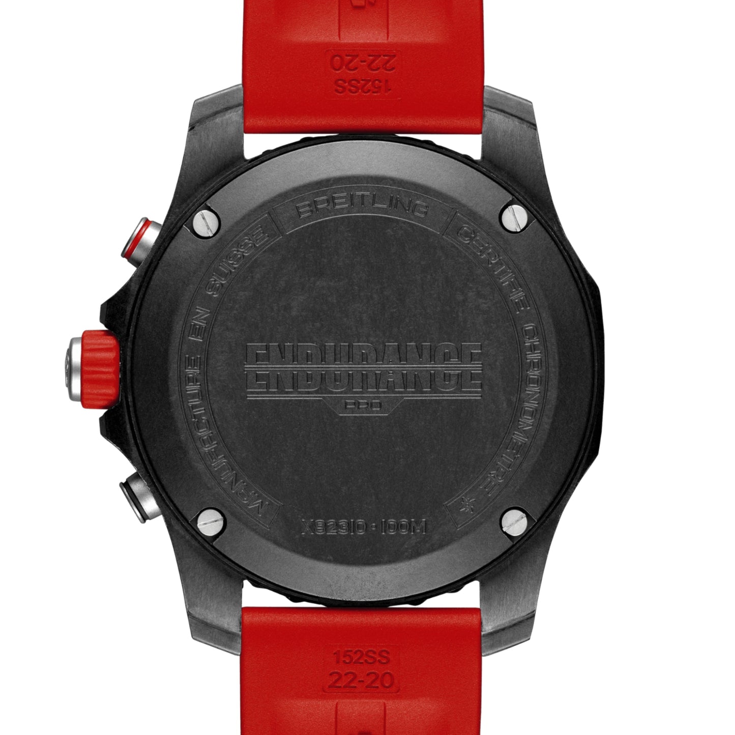 Breitling Endurance Pro Ironman Black Dial Red Rubber 44mm