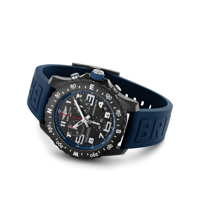 Breitling Endurance Pro Black Dial Blue Rubber 44mm