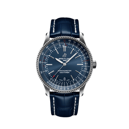 Breitling Navitimer Automatic Blue Dial Blue Leather 41mm