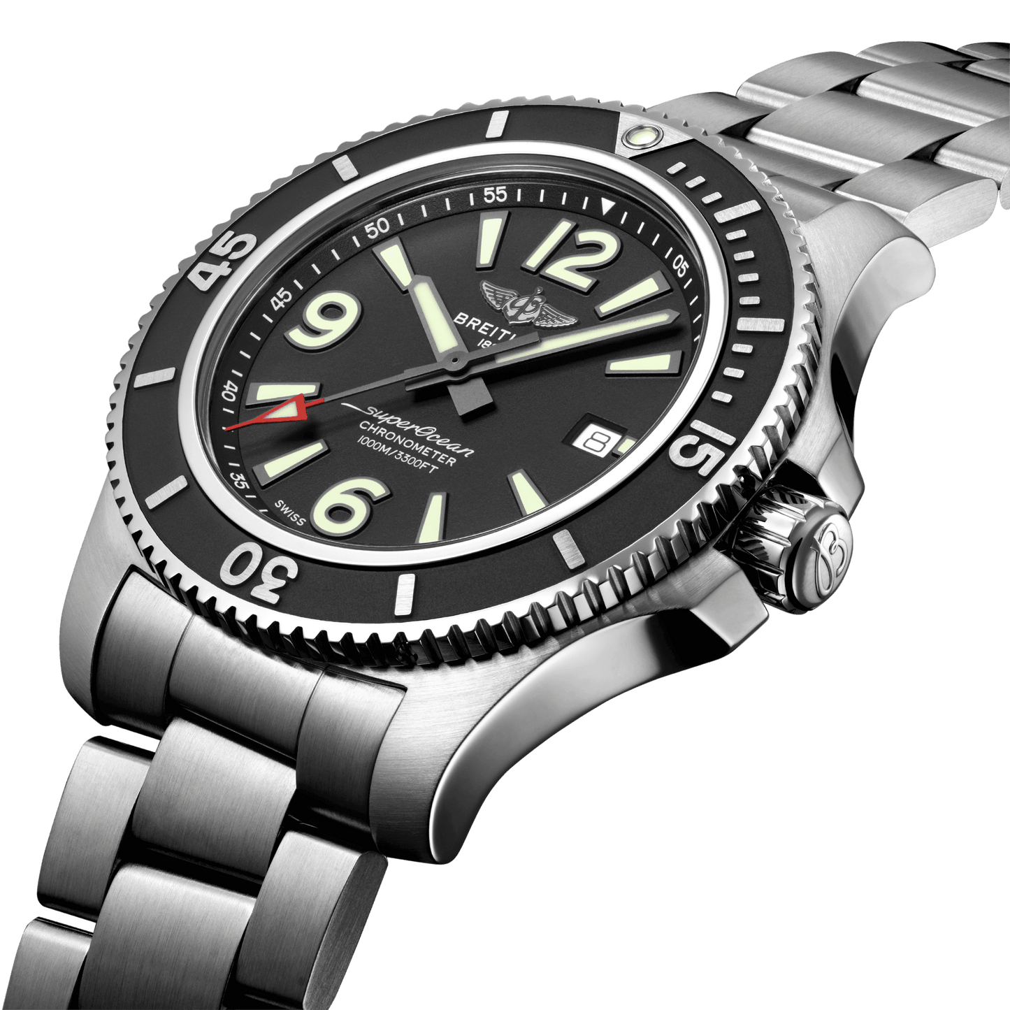 Breitling Superocean Automatic Black Dial Stainless Steel 44mm