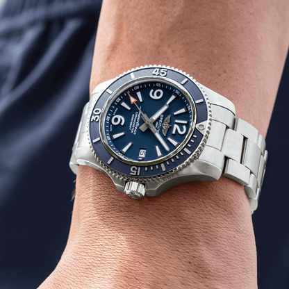 Breitling Superocean Automatic Blue Dial Stainless Steel 44mm